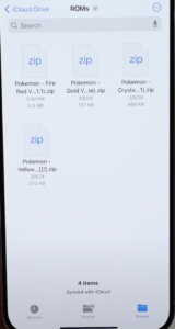 Upload ROM files to Delta Emulator